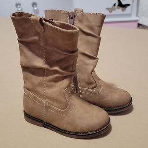 Tan toddler girl boots